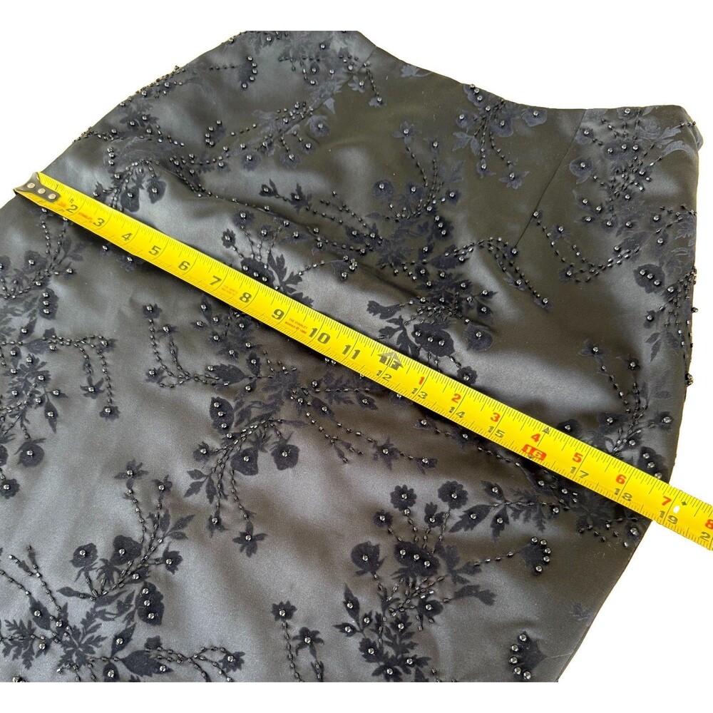 VTG Evening Skirt Black Sequin Maxi Women Sz 4 Formal Sparkly Evening Quiet Lux - Picture 5 of 15